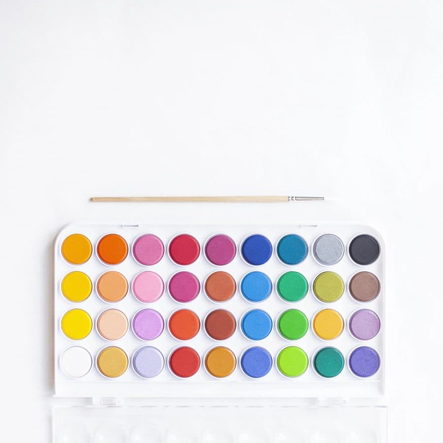 ชุดระบายสีน้ำ 24 สี พร้อมพู่กัน